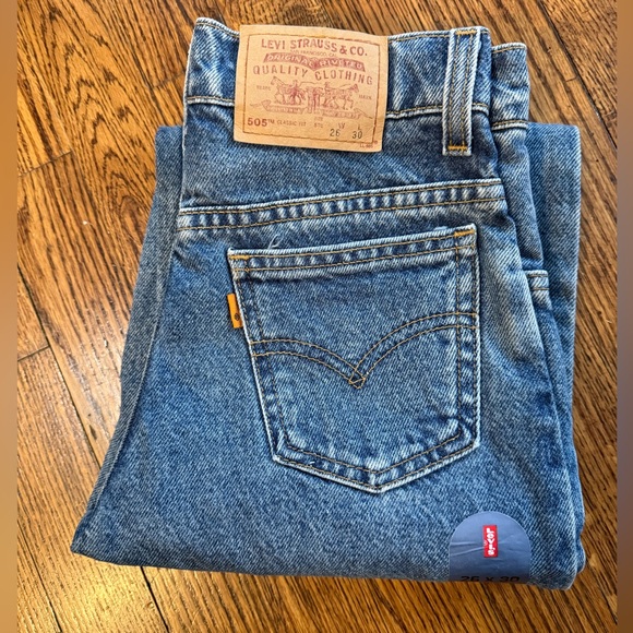 Levi's Denim - NEW Vintage Levi 505 Student Fit Denim Jeans, Orange Tag